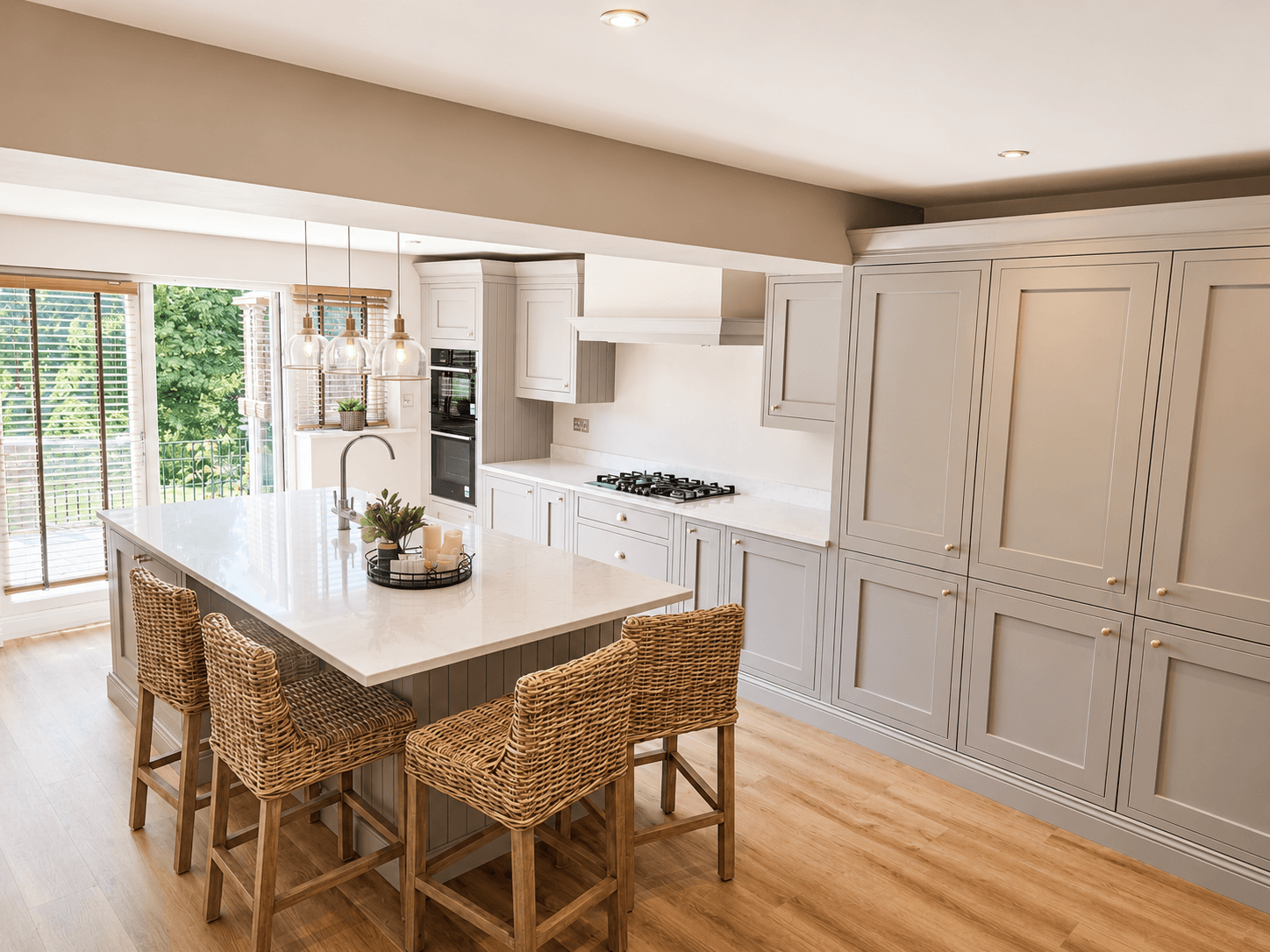A Refined Shaker Kitchen in Soft Grey